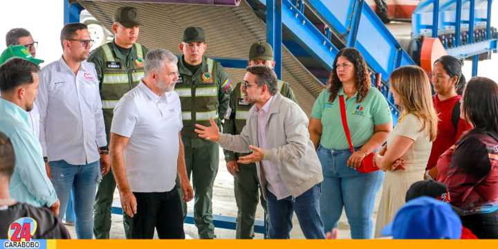 Gobernador Lacava y Ministro Molina supervisaron planta procesadora de desechos sólidos en Guacara