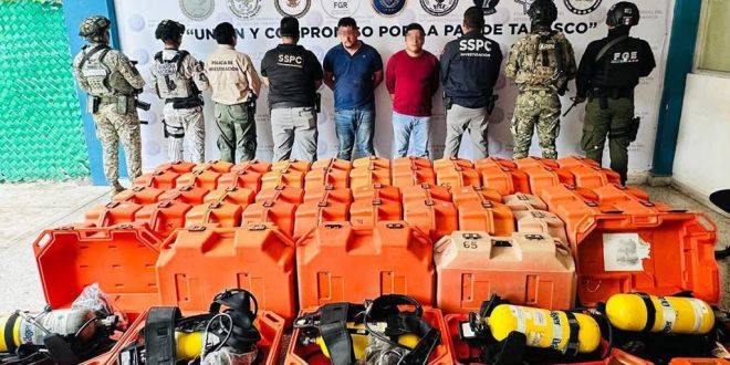 Detienen a presuntos responsables en la Sonda de Campeche