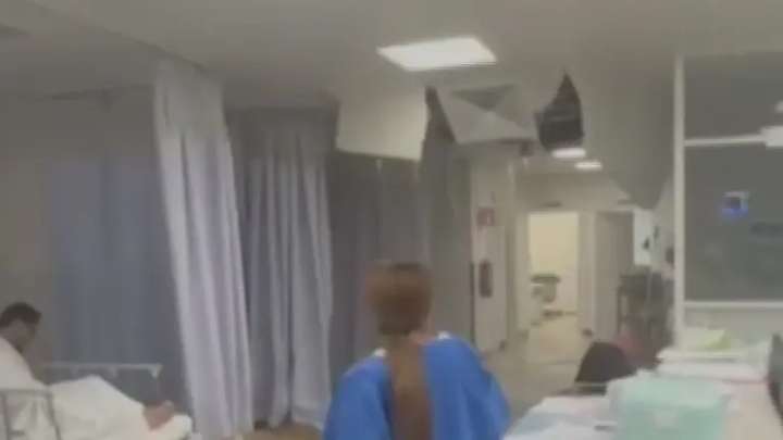 Se desploma techo en Hospital Regional de Alta Especialidad de Ixtapaluca; Edomex