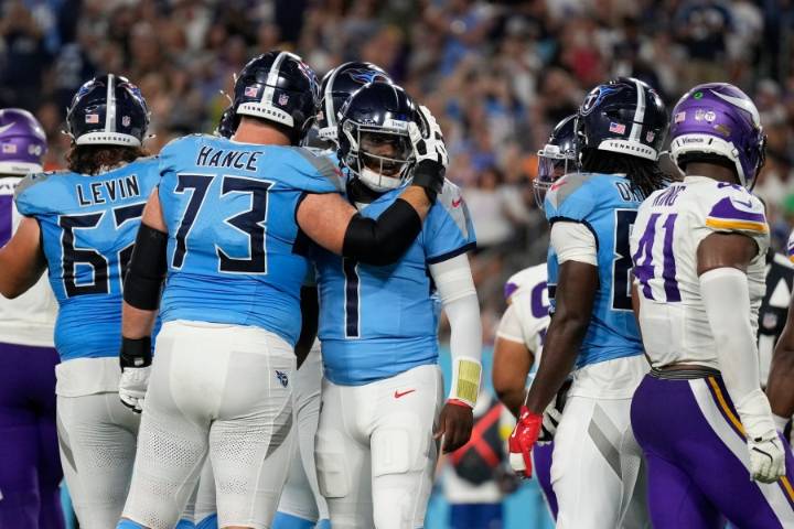Cam Ward's first NFL touchdown will have to wait as Titans beat Vikings 23
