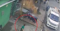 Video: Milagro en Bucaramanga, niño se salvó por segundos de morir aplastado