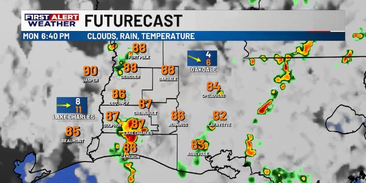 First Alert Forecast: Scattered storms arrive for the afternoon, as heat continues to build
