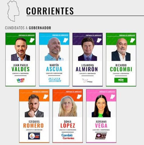 Corrientes elige gobernador con cuatro candidatos para un final abierto