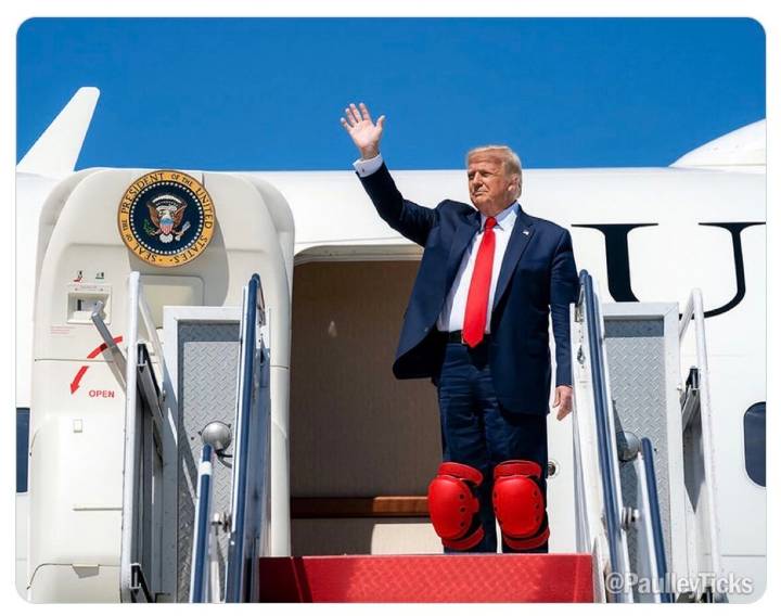 Piers Morgan Posts, Then Deletes Pic Of Trump Wearing Kneepads Ahead Of Putin Meeting
