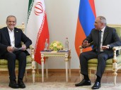 Armenia reassures visiting Iran leader it will control Azerbaijan corridor