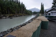 Ice dam at Alaska’s Mendenhall Glacier releases floodwater toward downstream homes