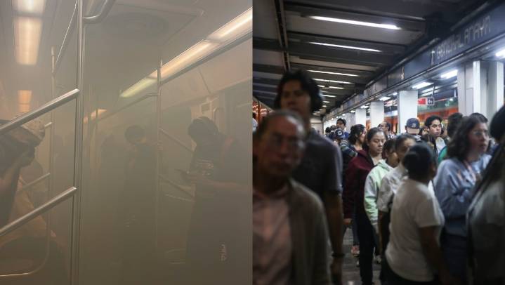Reportan humo en vagón de Línea 2 del Metro CdMx