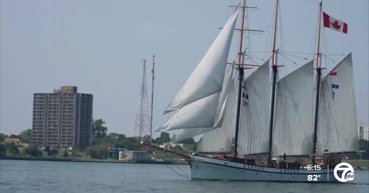 Historic tall ships come to Detroit for sail festival on riverfront