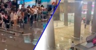 (VIDEOS) Así se vive el caos en el AICM con terminales inundadas: ‘No hay mantenimiento’, acusan turistas