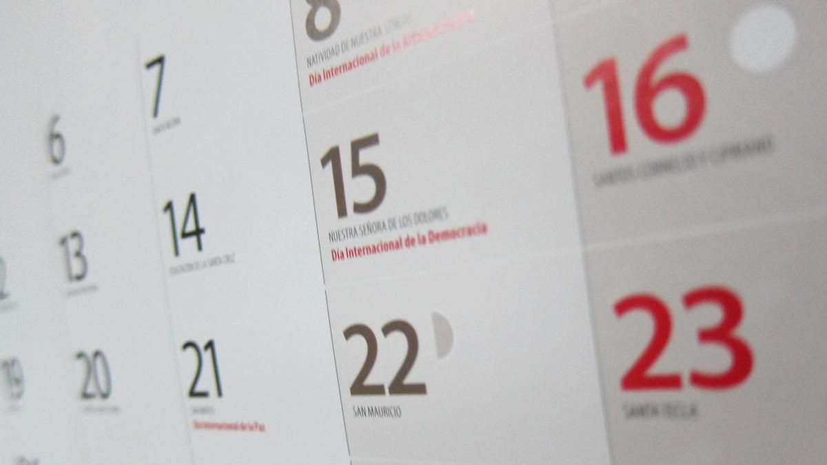 Estos son los festivos de septiembre en la Región de Murcia