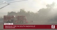 Fire at Nashville recycling center creates large plume of smoke