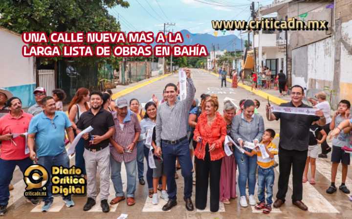 Hay nueva calle que durará 30 años en Santa Rosa Tapachula, Bahía de Banderas