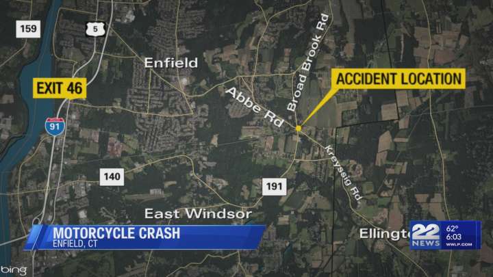 Enfield motorcycle crash leaves one injured