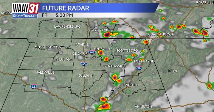A few isolated showers this afternoon
