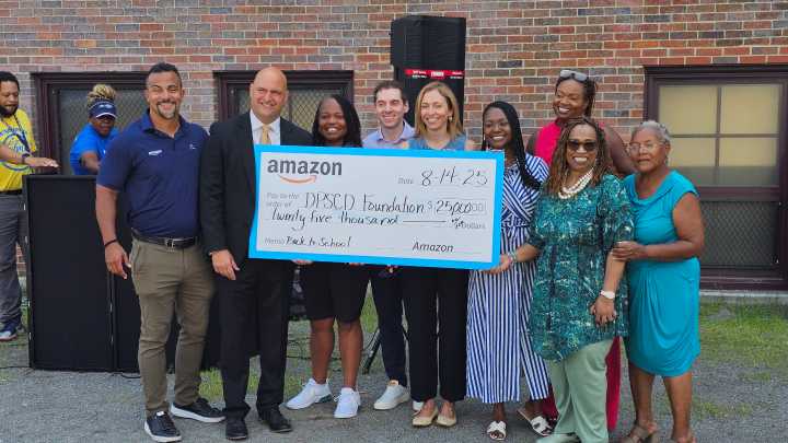 Amazon Donates $25,000 to DPSCD Foundation for Back