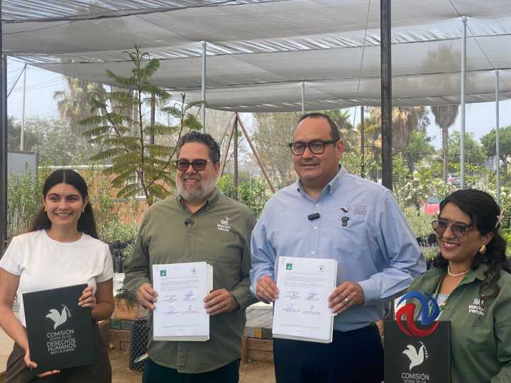 Comisión Estatal de Derechos Humanos y Nación Verde firmaron convenio