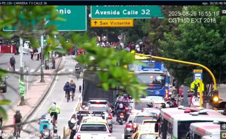 Manifestaciones hoy en Bogotá: así están las vías y Transmilenio