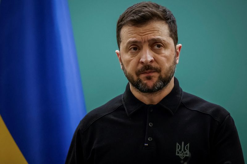 Ukrainians will not give their land to occupiers, Zelenskiy says