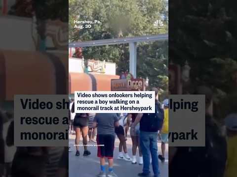 Boy rescued while walking monorail track at Hersheypark