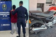 Detienen a un hombre y secuestran una moto vinculada a un hecho delictivo