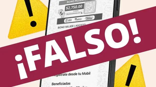 Gobierno advierte sobre fraude de falso bono a mujeres