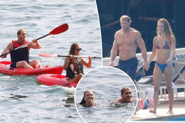 Logan Paul, Nina Agdal go kayaking in Italy ahead of wedding