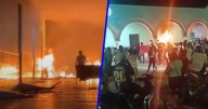 ‘Arde’ Palacio municipal en Yucatán; manifestantes reclaman muerte de un joven en la cárcel