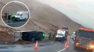 Camión se despista en la carretera Panamericana Sur