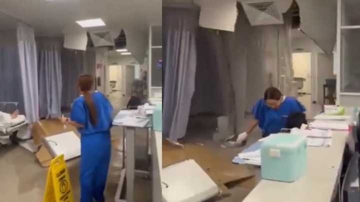 Colapsa parte del techo en urgencias del Hospital Regional de Ixtapaluca; IMSS