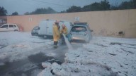 Se Registró Fuerte Caída de Granizo en Tlaquepaque; Se Acumuló Hasta 30 Centímetros de Hielo