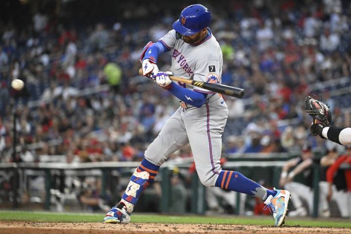 Mets' Brandon Nimmo removed from game at Washington after latest flare