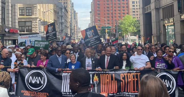 Hundreds participate in NAN March on Wall Street, pledge to battle anti