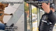 Policía impide a invidente entrar con su perro al transporte público; le pide leer las reglas
