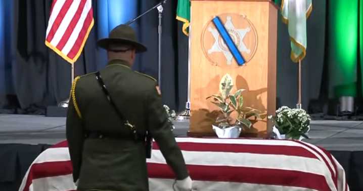 Spokane law enforcement community and public remember fallen comrade