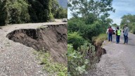 Se Registran Desgajamientos en Carreteras de Puebla; Cierran Paso Vehicular