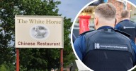 Chinese restaurant fined £135k for employing illegal workers with 'bed and board as pay' is banned from selling booze