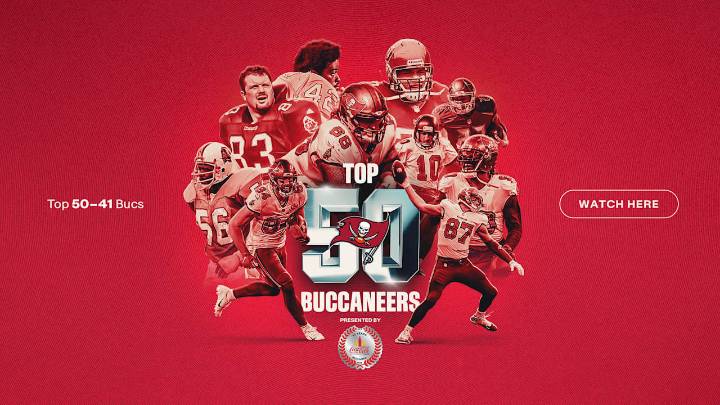 50 Seasons, Top 50 Buccaneers Revealed: 50