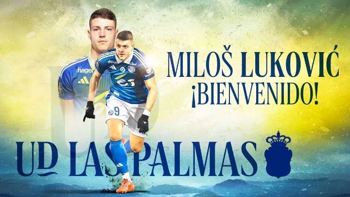 La UD Las Palmas ficha al delantero centro Miloš Luković