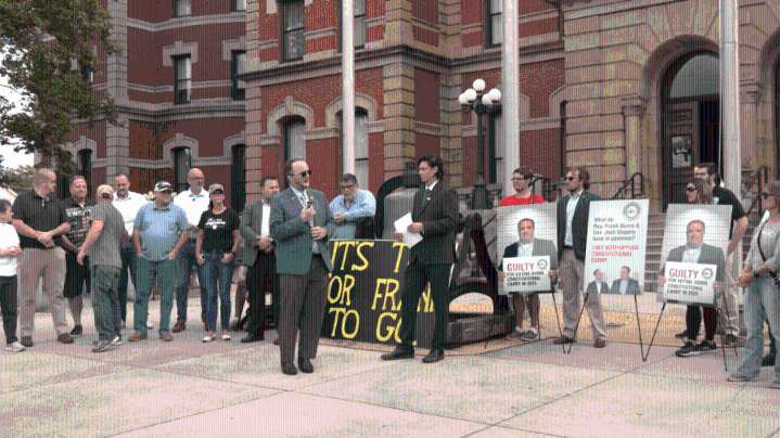 Gun rights activists protest local representative's vote on constitutional carry