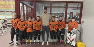 Jackson native and Detroit Red Wings forward Carter Mazur coaches youth 3