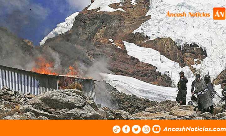 Descubren explotación ilegal de oro en zona protegida del Nevado Huascarán