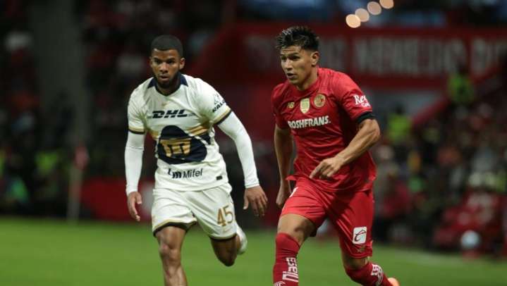 Toluca otra vez reacciona ante la adversidad, pero empata ante Pumas