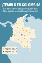 Tembló en Colombia! Más de 10 sismos sacudieron el país este 23 de agosto, según el Servicio Geológico