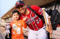RedHawks catcher Juan Fernandez says it's 'special' to have son Mateo around ballpark