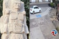 Roban un guante del monumento a JC Chávez en Tecate