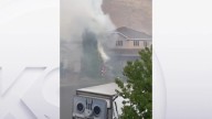 Cedar Hills lightning strike tree, catches on fire