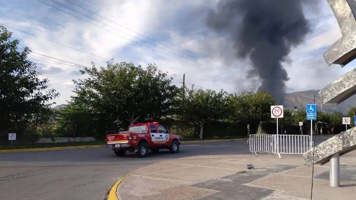 Se incendia vagón en patios de Ferromex
