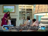 Teaching students etiquette for back to school