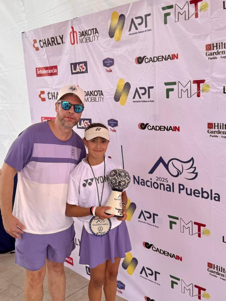 Nicole Castillo campeona nacional de tenis, Puebla 2025