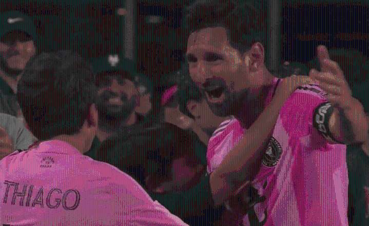 Video: el gol y emotivo abrazo de Messi con sus hijos en la Leagues Cup